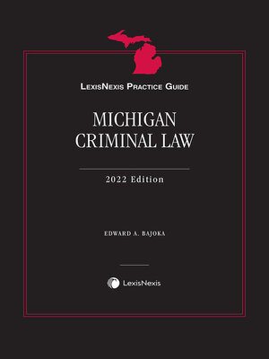 cover image of LexisNexis Practice Guide: Michigan Criminal Law